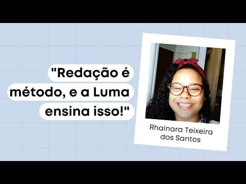 Thumbnail da aula: Rhainara Teixeira dos Santos