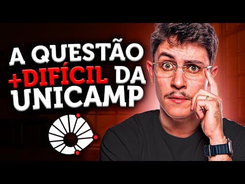 Thumbnail da aula: Questão BRABA de MATEMÁTICA da UNICAMP (Trigonometria e Arco Metade)