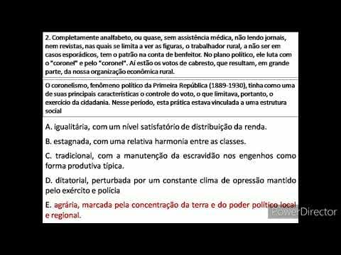 Thumbnail da aula: Comentários sobre as questões de história do ENEM 2011