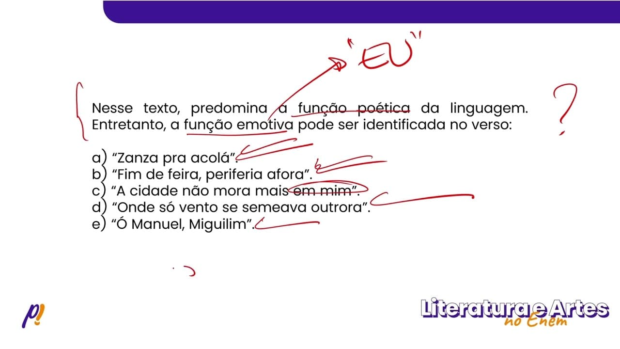 Thumbnail: ENEM 2022 - Séculos XX e XXI | Assentamento Zanza daqui Zanza pra acolá Fim de feira, periferia...