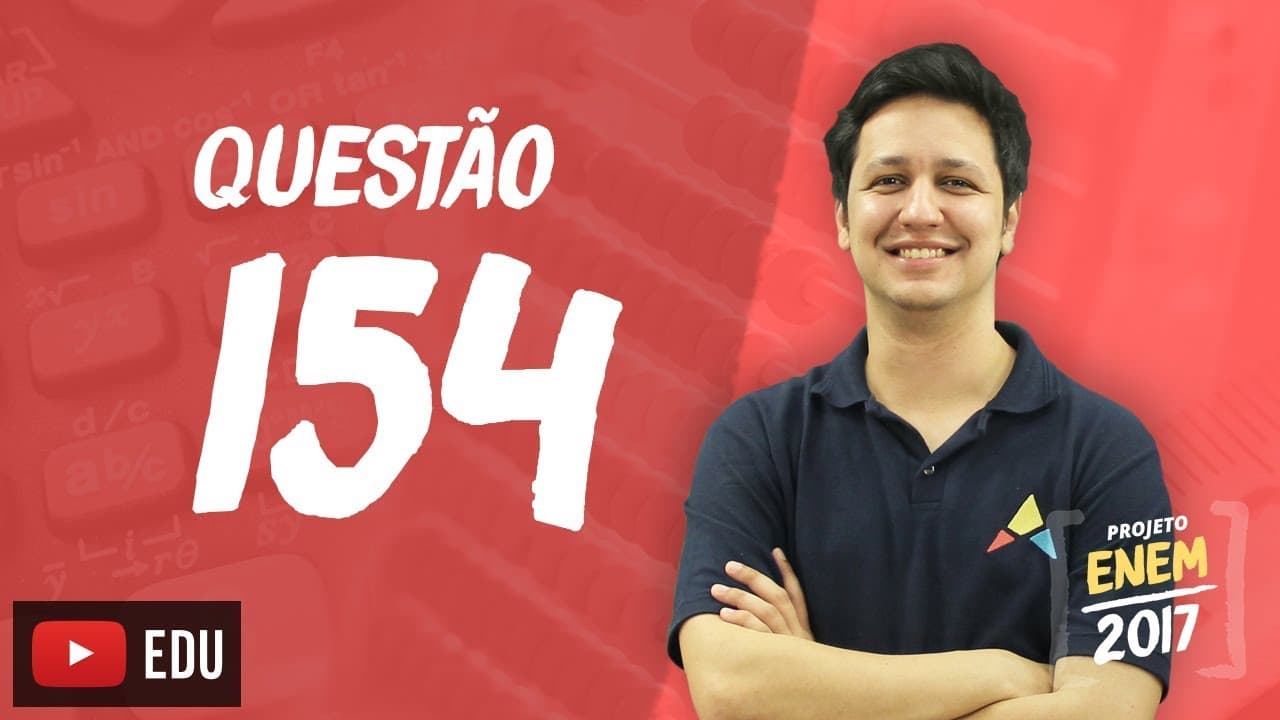 Thumbnail: Enem 2016 - Matemática | Questão 154 (Caderno Rosa)