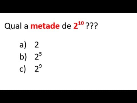 Thumbnail da aula: DESAFIO DE POTENCIAÇÃO - MATEMÁTICA BÁSICA