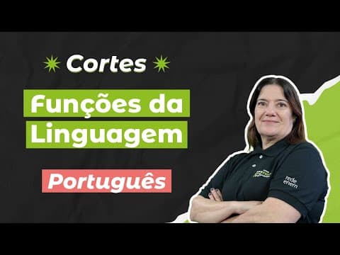 Thumbnail da aula: CORTES DOS AULÕES ENEM 2025: Funções da Linguagem | Português para o Enem | Mercedes Bonorino