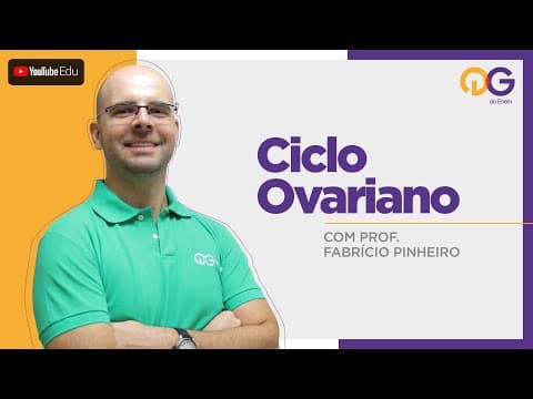 Thumbnail da aula: Ciclo Ovariano - Biologia com o Prof. Fabrício Pinheiro