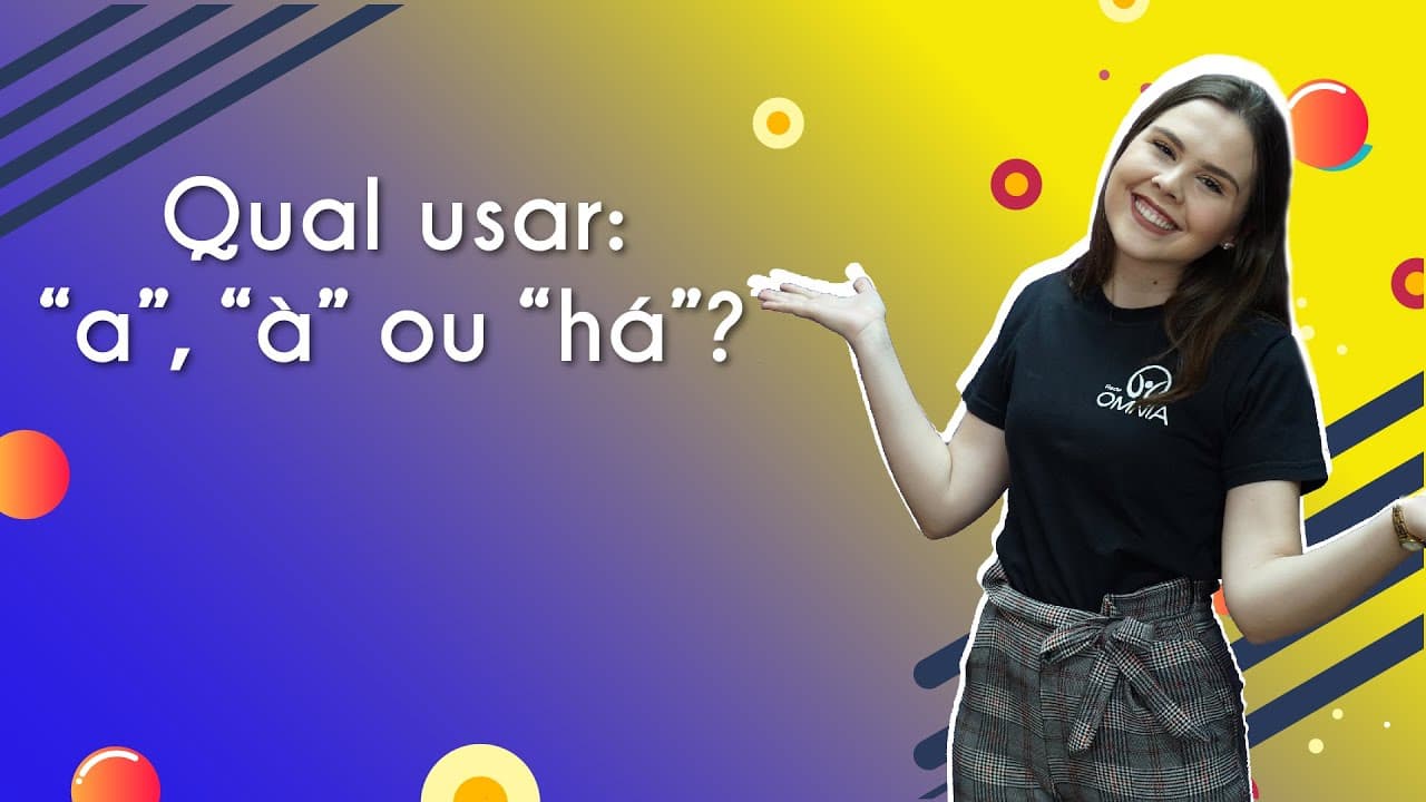 Thumbnail: Qual usar a, à ou há? - Brasil Escola