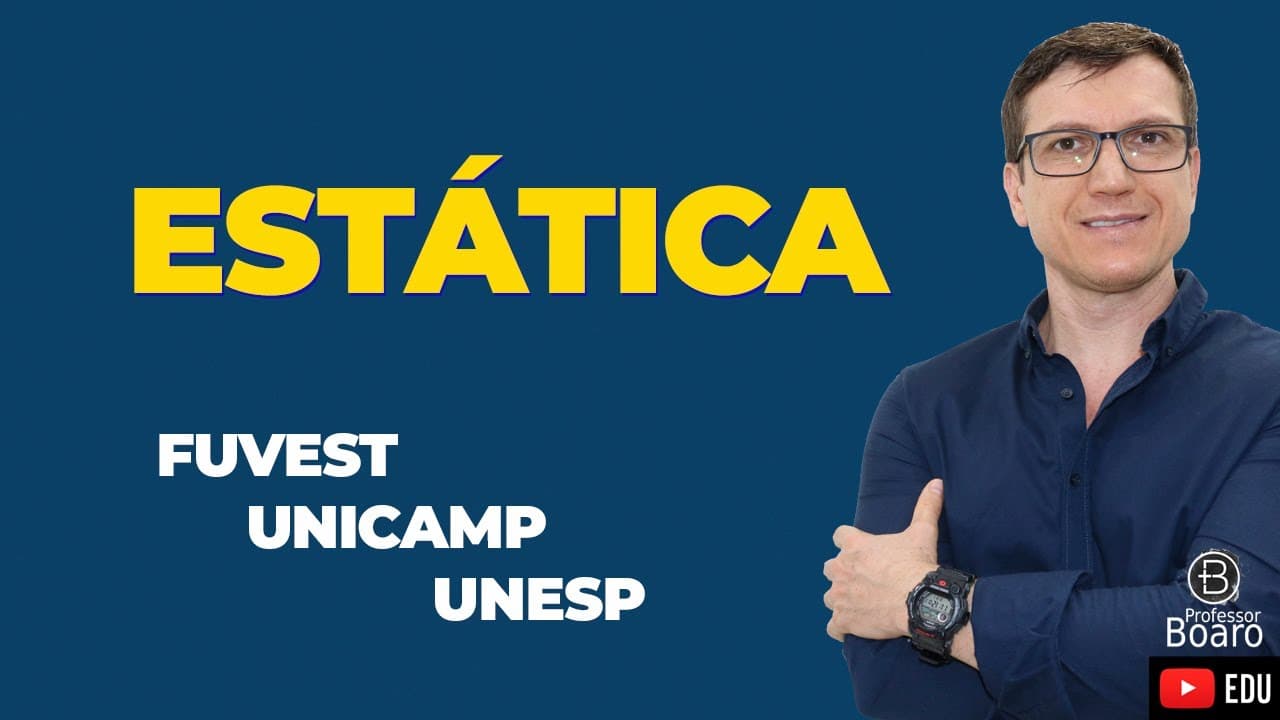 Thumbnail: FUVEST Estática - Professor Boaro - Um móbile pendurado no teto tem três elefantezinhos presos um ao