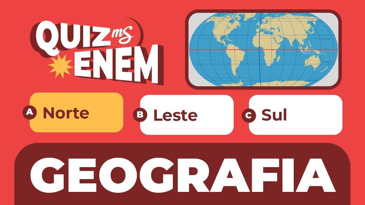 Thumbnail: Treinando Questões | Geografia | QUIZ ENEM | Me Salva! ENEM
