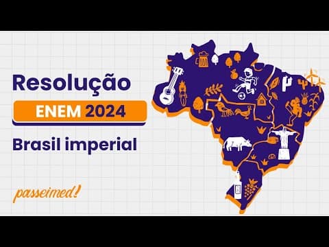 Thumbnail da aula: ENEM 2024 - BRASIL IMPERIAL | Neta de Tomásia, uma escravizada alforriada, Chiquinha Gonzaga...