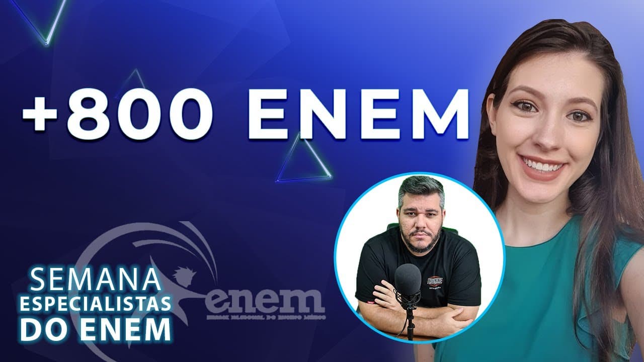 Thumbnail: 🔴 Como se planejar para obter 800+ no ENEM 👉 Especialistas ENEM #1