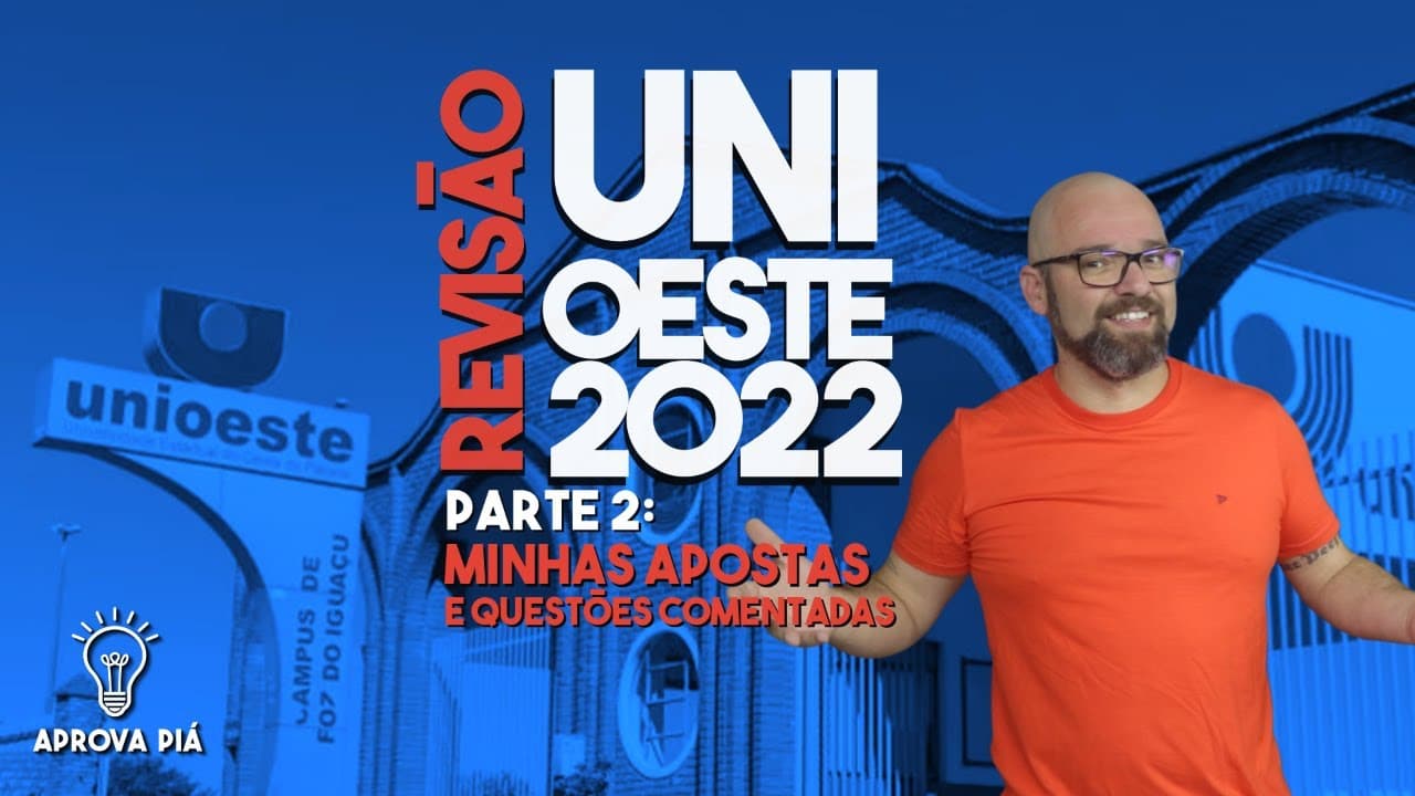 Thumbnail: RETA FINAL UNIOESTE 2022 | GEOGRAFIA | APROVAPIÁ