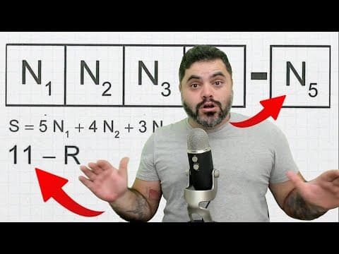 Thumbnail da aula: 🔥 ENEM 2022 144: Expressão Numérica e Resto da Divisão por 11 | Cada número que identifica