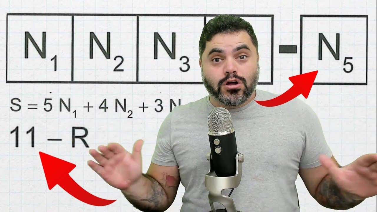 Thumbnail: 🔥 ENEM 2022 144: Expressão Numérica e Resto da Divisão por 11 | Cada número que identifica
