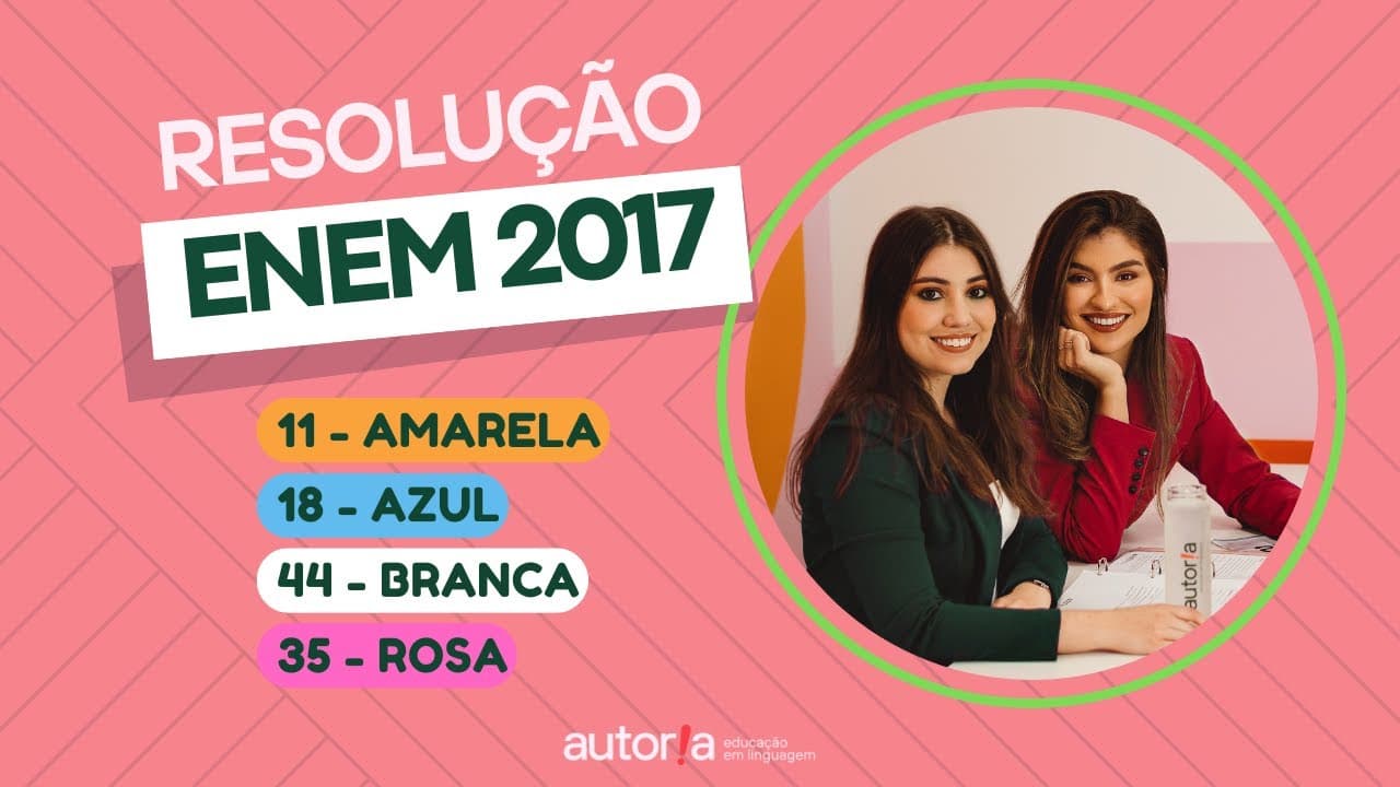 Thumbnail: Enem 2017  - Autoria Linguagem - Questão 11 | Linguagens, prova amarela