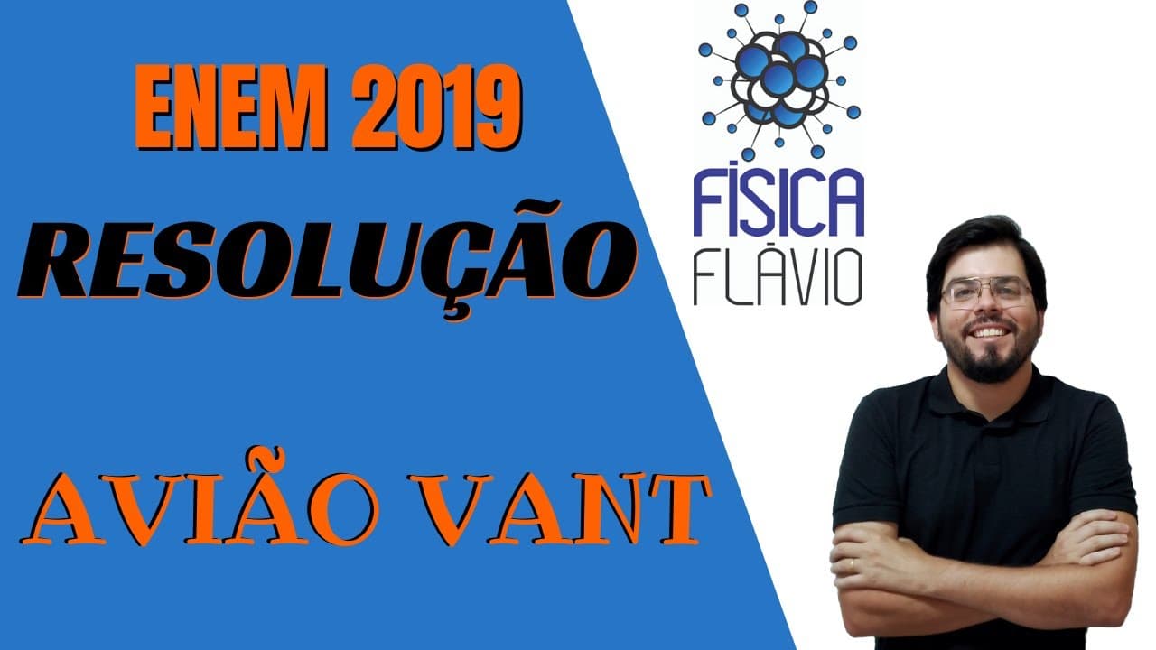 Thumbnail: Questão de Física ENEM 2019 - Cinemática - Avião Vant