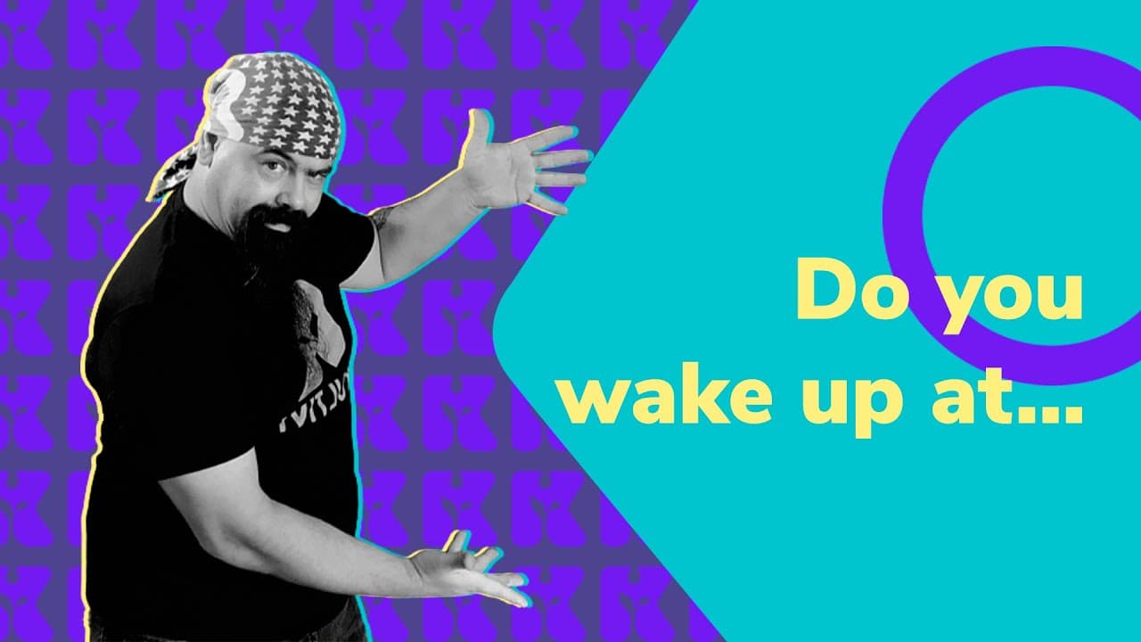 Thumbnail: Inglês 2.0 | Kultivi | Do you wake up at... | Prof. Rui Ventura