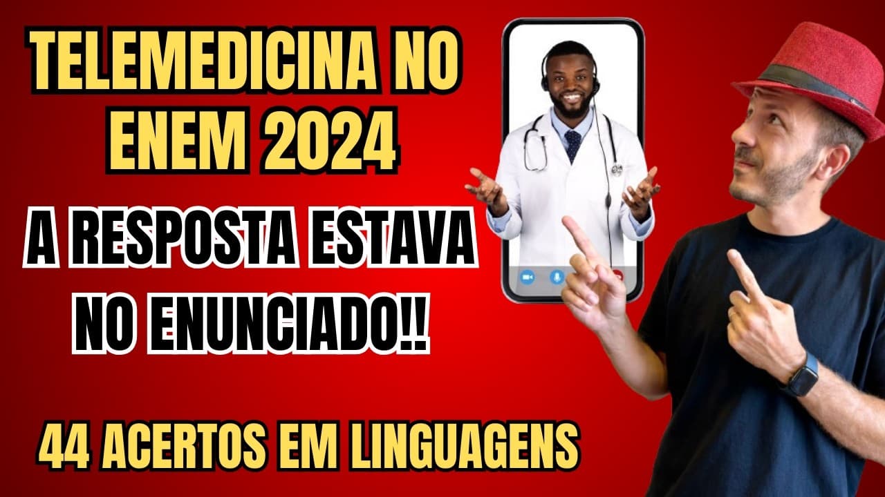 Thumbnail: ENEM 2024: Telemedicina é para todos, mas nem todos estão preparados