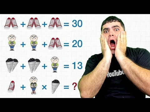 Thumbnail da aula: 😱 97% das Pessoas ERRAM esse DESAFIO VIRAL de Matemática‼ Você Consegue Resolver?