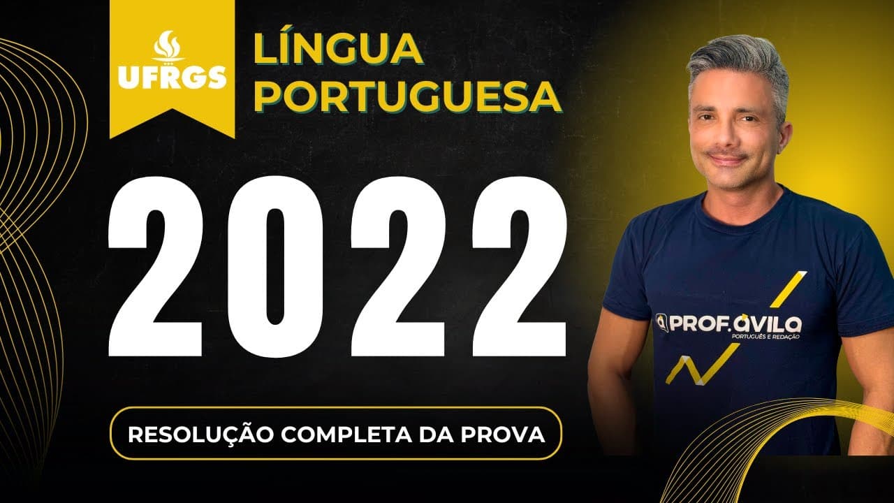 Thumbnail: Prova de Português UFRGS 2022 | Resolução comentada 📝