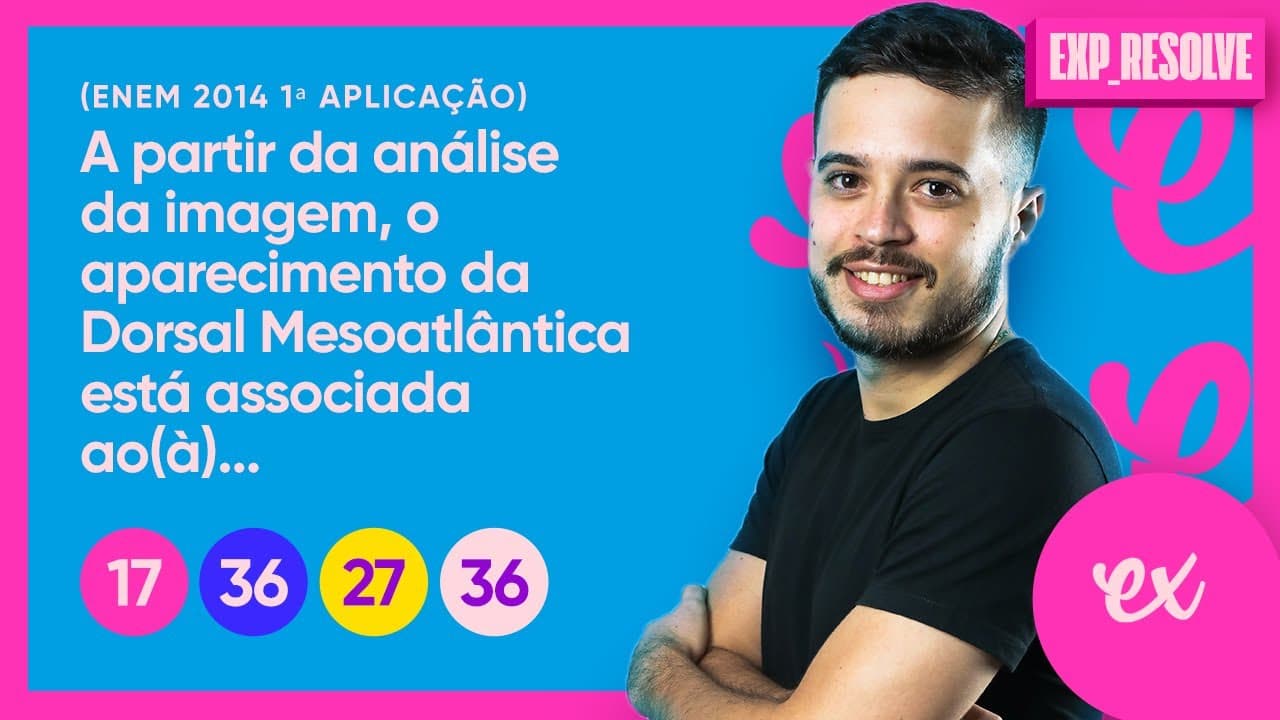 Thumbnail: A PARTIR DA ANÁLISE DA IMAGEM, O APARECIMENTO DA DORSAL (...) | ESTRUTURA DA TERRA E RELEVO