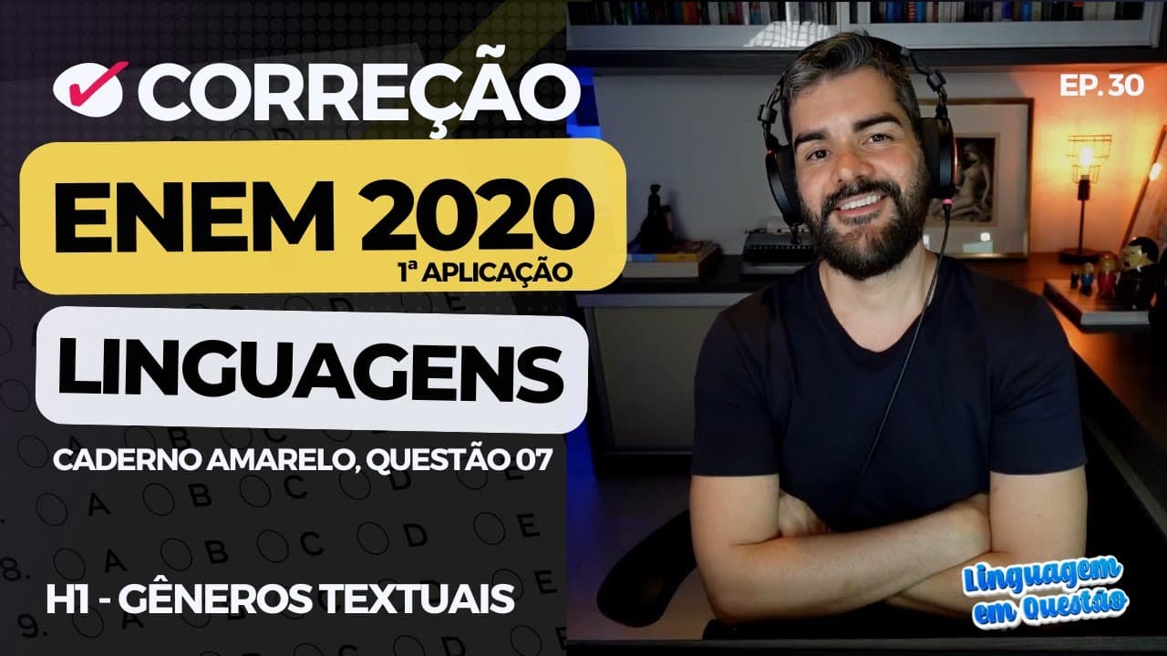 Thumbnail: ENEM 2020 1ª aplicação: "Síndrome do coração partido" (H1 | Gêneros textuais | Amarelo, 07) #30
