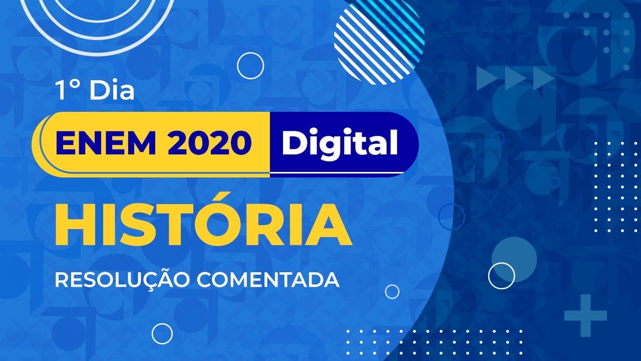 Thumbnail: Resolução Comentada - ENEM 2020 (Digital) - 1º dia - História