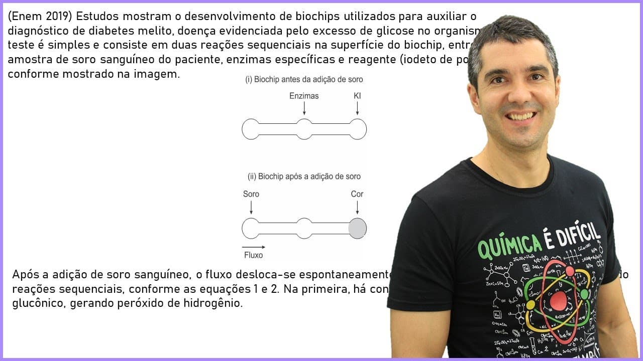 Thumbnail: QUÍMICA ENEM 2019! "Estudos mostram o desenvolvimento de biochips..."