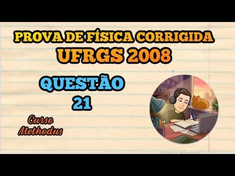Thumbnail da aula: 21 de 2008 da prova de física da UFRGS - O oboé é um instrumento de sopro que se baseia na física