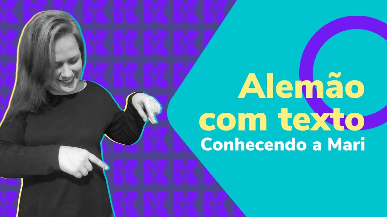 Thumbnail: Alemão com texto conhecendo a Mari | Alemão #24