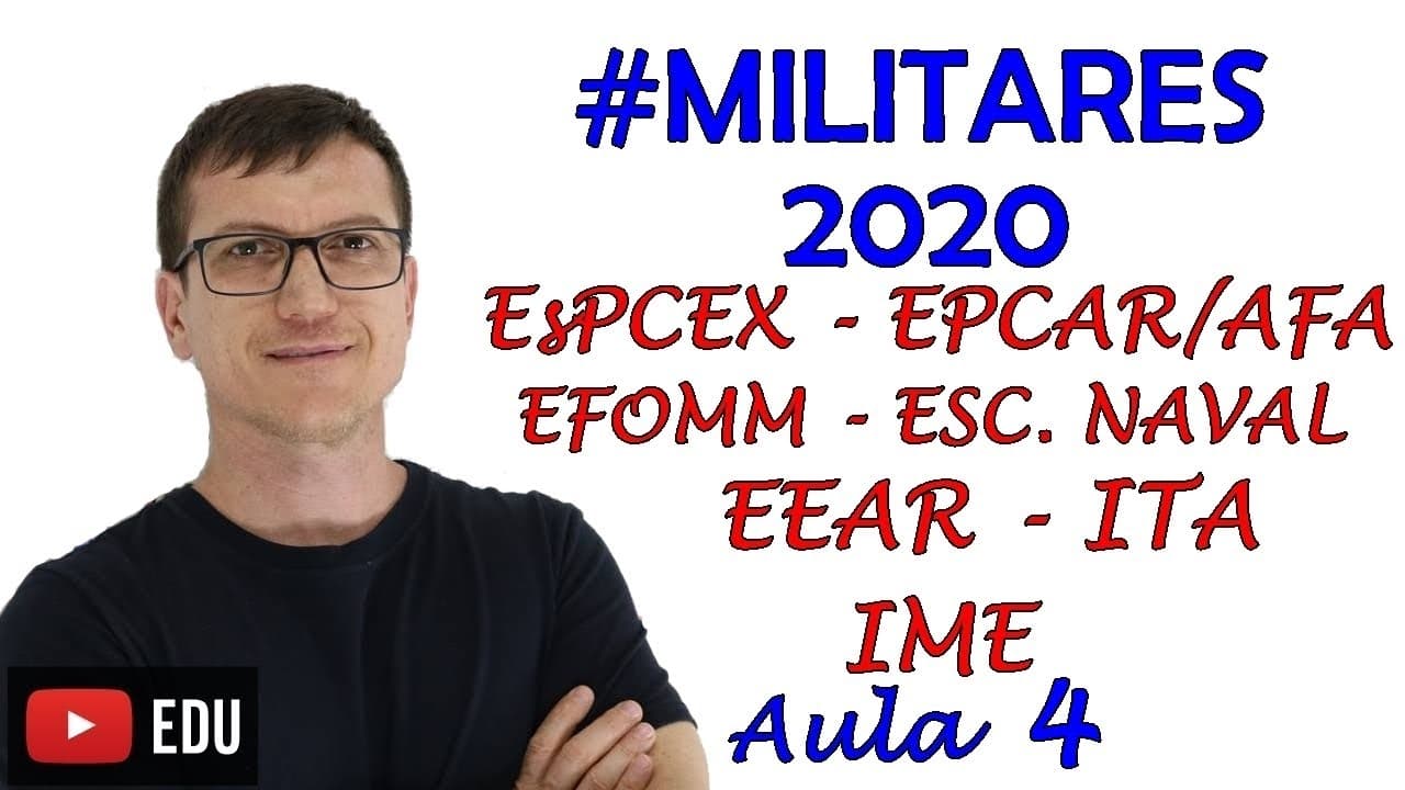 Thumbnail: #MILITARES2020   PROJETO MILITARES 2020   FÍSICA   AULA 4   ÓPTICA   PARTE 1