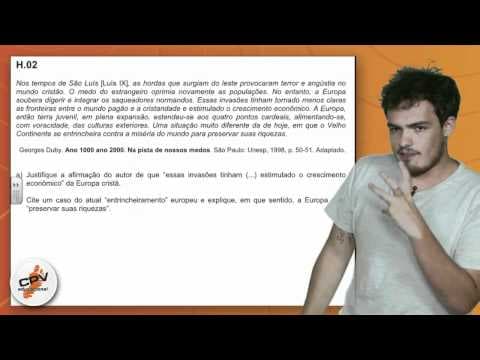 Thumbnail da aula: História - Fuvest 2012 - 2ª fase - 3º dia