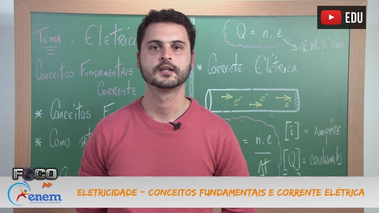 Thumbnail: Videoaulas Poliedro | Enem | Eletricidade: Conceitos fundamentais e corrente elétrica