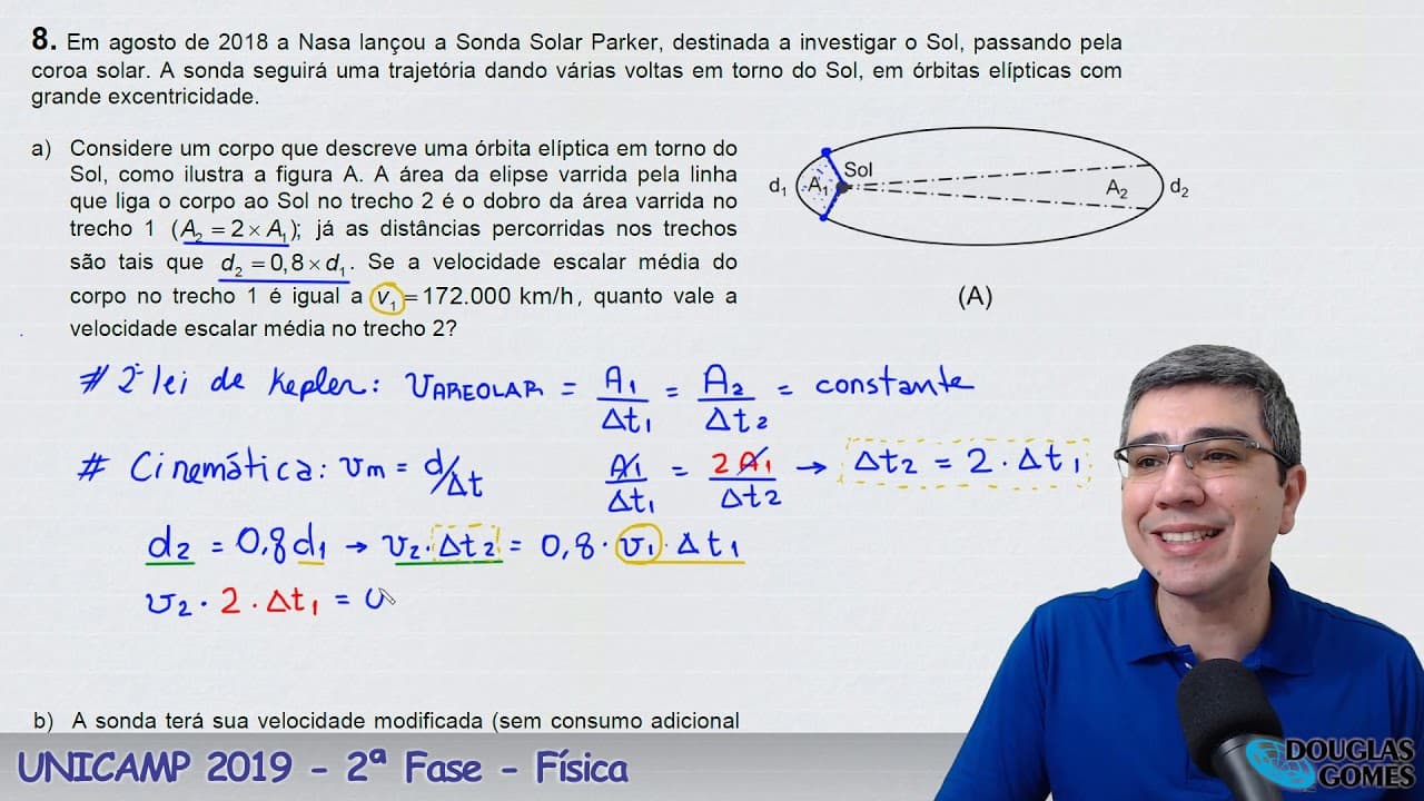 Thumbnail: UNICAMP 2019 segunda fase Questão 08