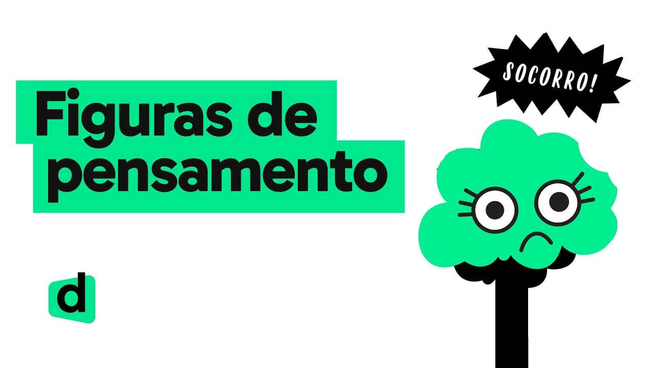 Thumbnail: FIGURAS DE PENSAMENTO | PORTUGUÊS | Mapa Mental | Quer Que Desenhe