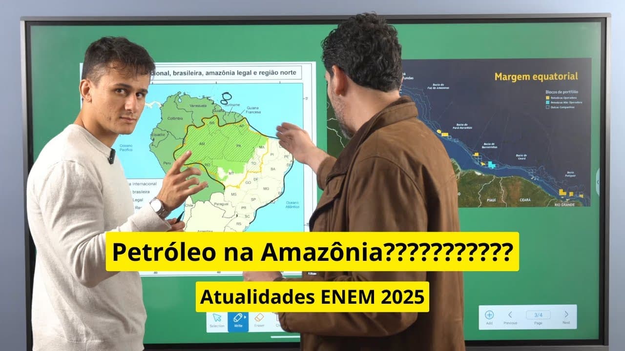 Thumbnail: AMAZÔNIA em apenas 6 minutos [ATUALIDADES ENEM 2026]