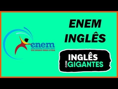 Thumbnail da aula: Correção da prova do ENEM 2019 de inglês - INGLÊS COM GIGANTES