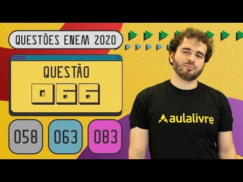 Thumbnail da aula: ENEM 2020 | Modernização do trabalho | Questão 66