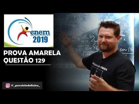 Thumbnail da aula: ENEM 2019 | QUESTÃO 129 A maioria das pessoas fica com a visão embaçada ao abrir os olhos debaixo