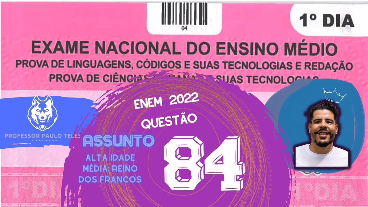 Thumbnail: Resolução Enem 2022 - Humanas Questão 84