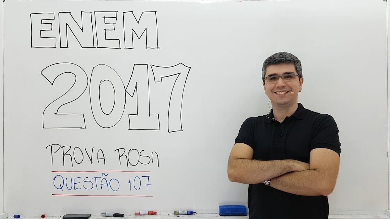 Thumbnail: ENEM 2017 Rosa Questão 107 Física - Ciências da Natureza e suas Tecnologias