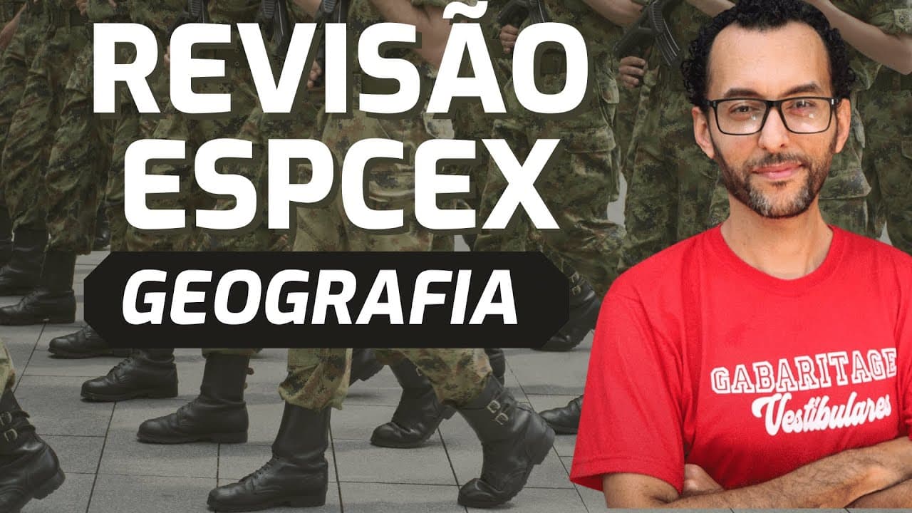 Thumbnail: REVISÃO GEOGRAFIA ESPCEX 2023 | COMPLETA