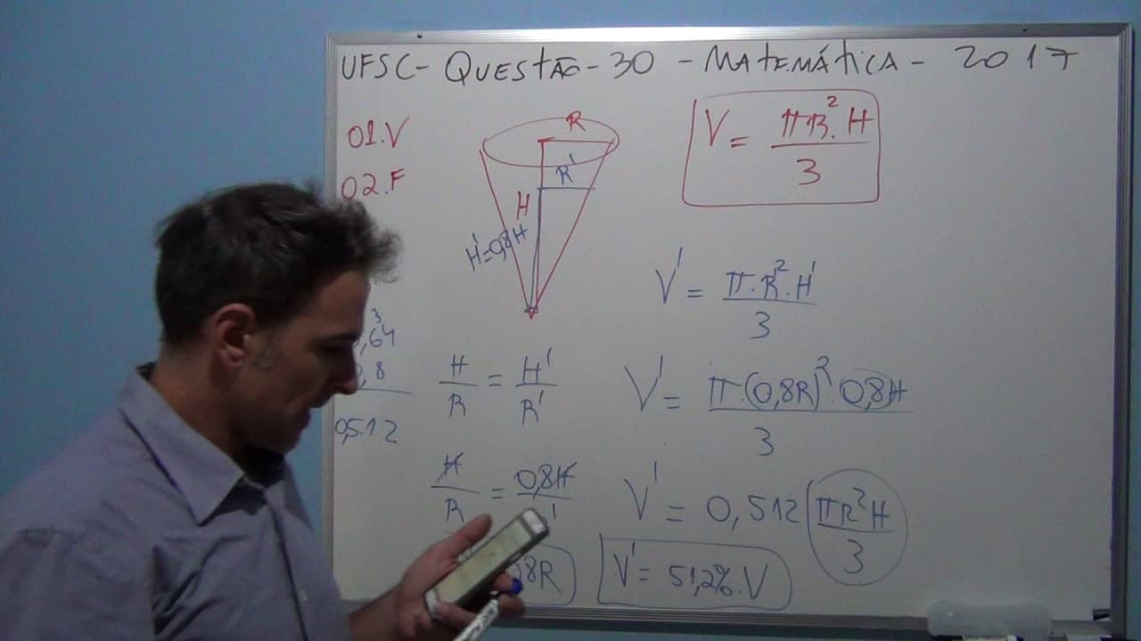 Thumbnail: UFSC 2017 Matemática Questão 30