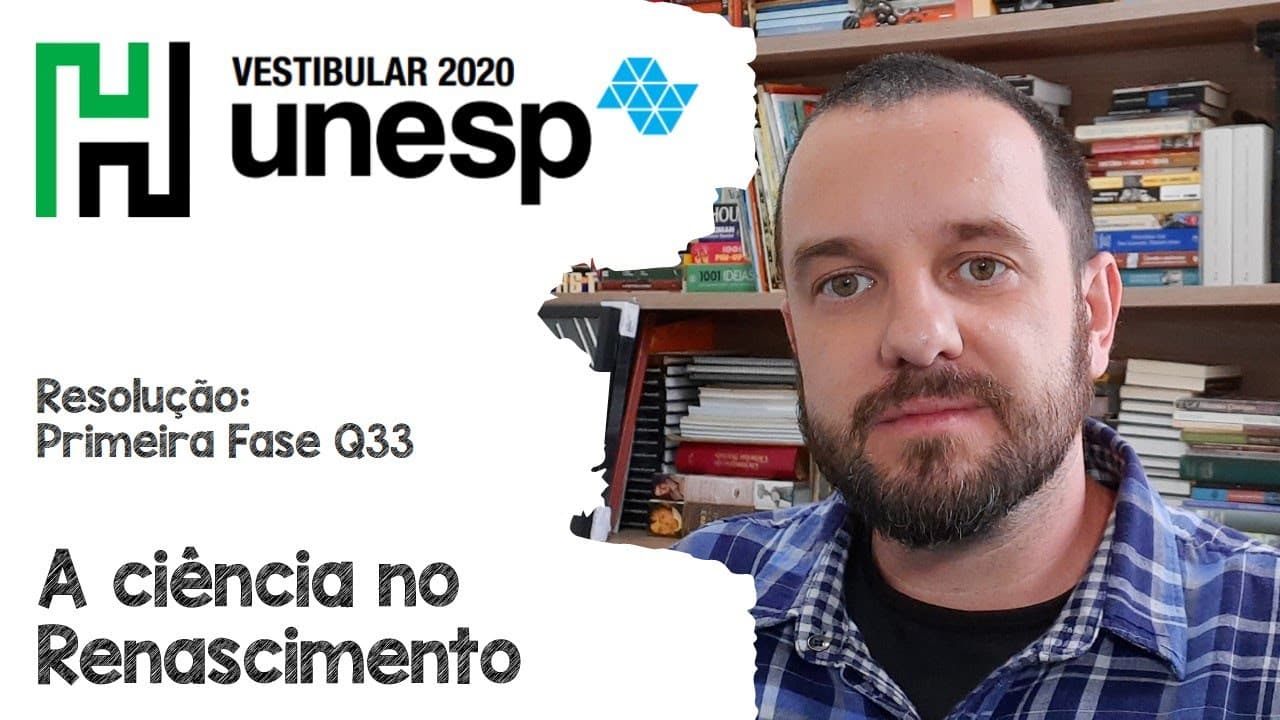 Thumbnail: Resolução: Unesp 2020 Q33 A ciência no Renascimento (Leonardo da Vinci)