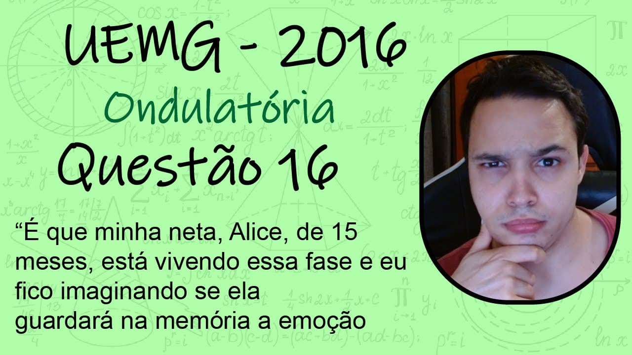Thumbnail: UEMG 2016 - O controle remoto utiliza a tecnologia do infravermelho. Três candidatos ao vestibular