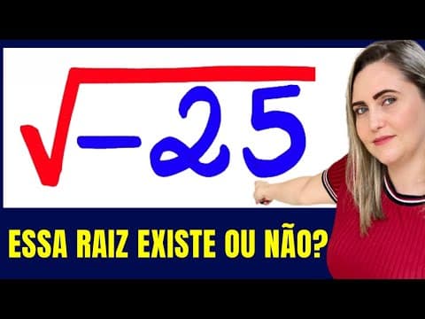 Thumbnail da aula: 😱RAIZ DE NÚMERO NEGATIVO ! Matemática básica todo dia.📚🚀