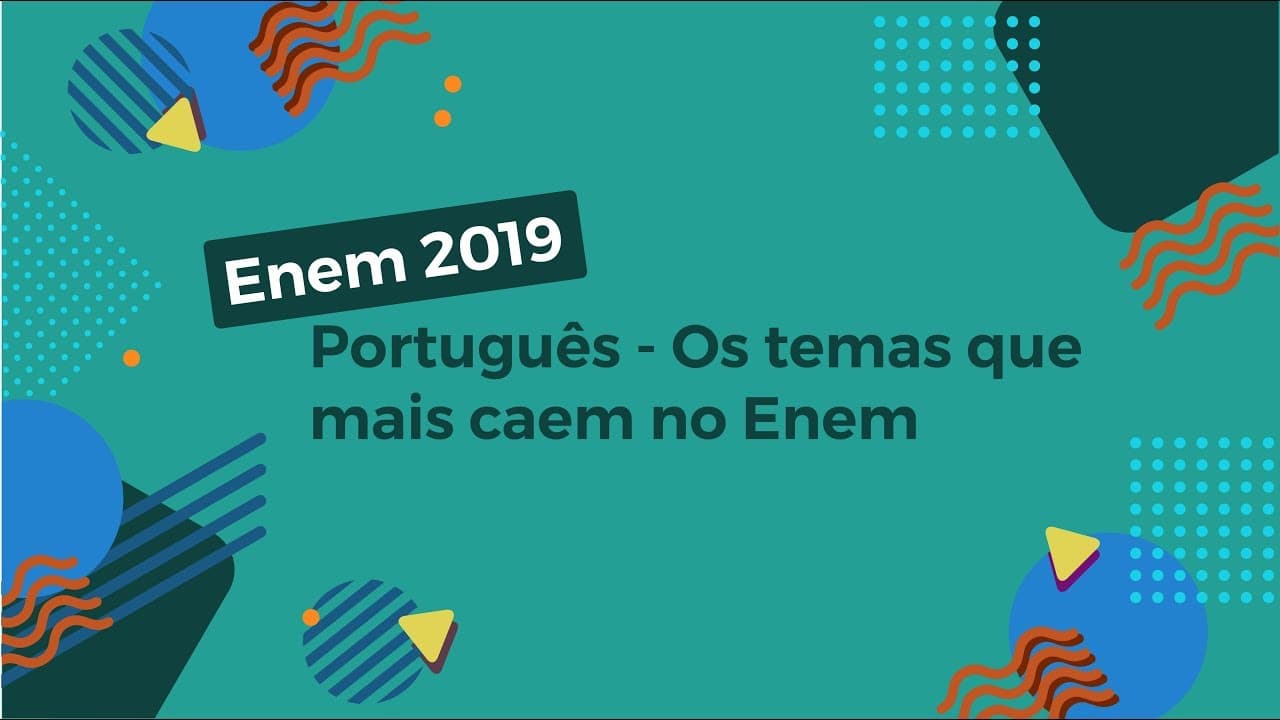 Thumbnail: Português – Os temas que mais caem no Enem - Brasil Escola