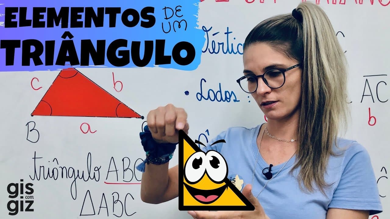 Thumbnail: ELEMENTOS DE UM TRIÂNGULO \Prof. Gis/