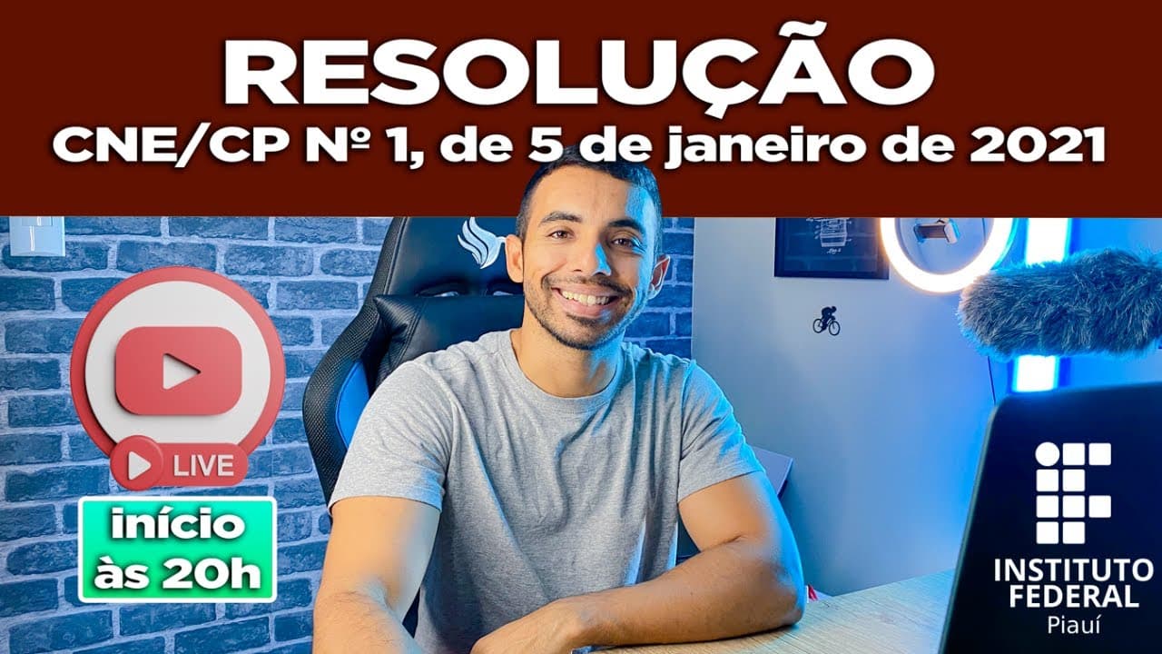Thumbnail: 🔴 RESOLUÇÃO CNE/CP Nº 1, DE 5 DE JANEIRO DE 2021