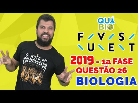 Thumbnail da aula: FUVEST 2019 - Questão 26 - A tabela lista características bióticas e abióticas associadas a alguns
