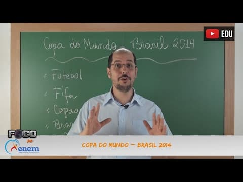 Thumbnail da aula: Videoaulas Poliedro | Enem | Copa do Mundo: Brasil 2014