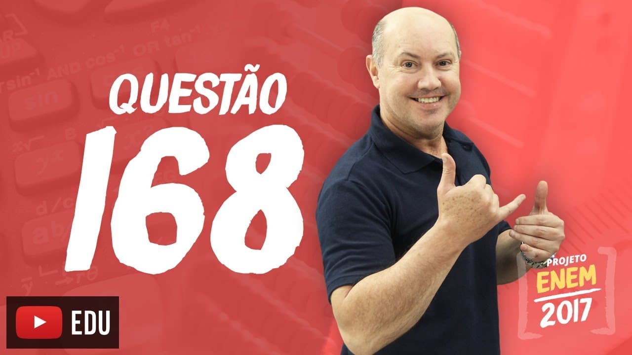 Thumbnail: Enem 2016 - Matemática | Questão 168 (Caderno Rosa)